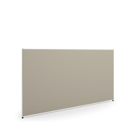 Verse Panel | 42"H x 72"W | Light Gray Finish | Gray Fabric