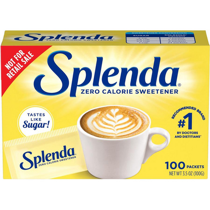 Splenda No Calorie Sweetener Packets - Packet - 0.035 oz (1 g) - Artificial Sweetener - 12/Carton