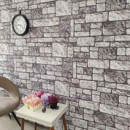 vidaXL 3D Wall Panels with Light Gray Brick Design 10 pcs EPS