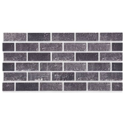 vidaXL 3D Wall Panels with Black & Gray Brick Design 10 pcs EPS