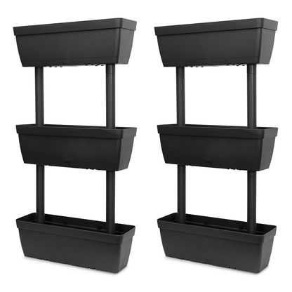 vidaXL Garden Planter 6 pcs 39.4" Anthracite