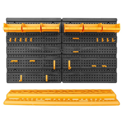 vidaXL Tool Wall 25.4"x15.2" 26 Tool Holders PP