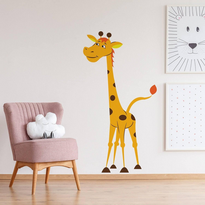 Adorable Giraffe Wall Decal Sticker for Kids - Cute Animal Themed Wall Decor