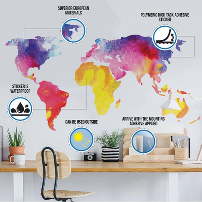 Majestic Nature Inspired Wall Decal - Self-Adhesive Vinyl Sticker for Interior Design