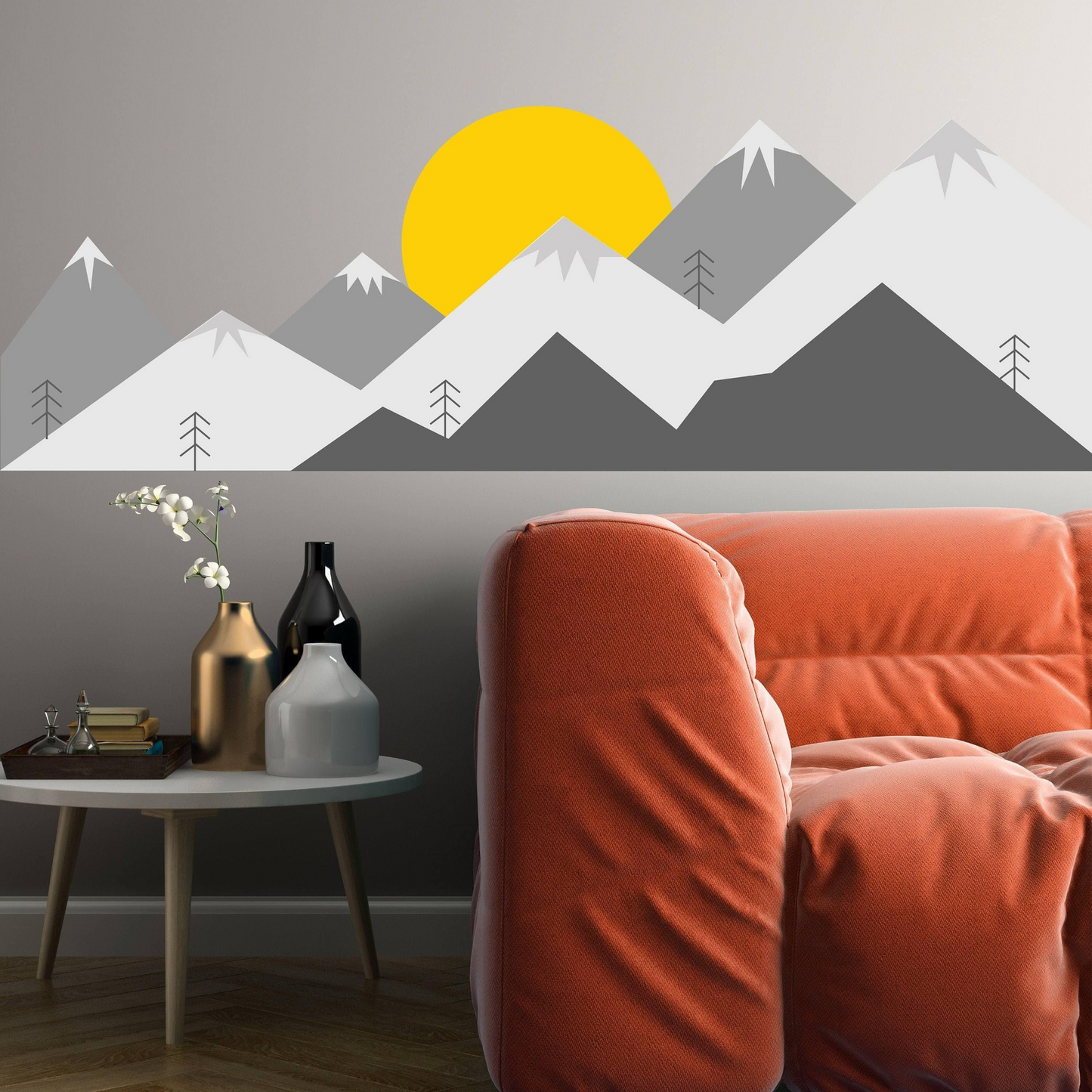 Majestic Nature Inspired Wall Decal - Self-Adhesive Vinyl Sticker for Interior Design