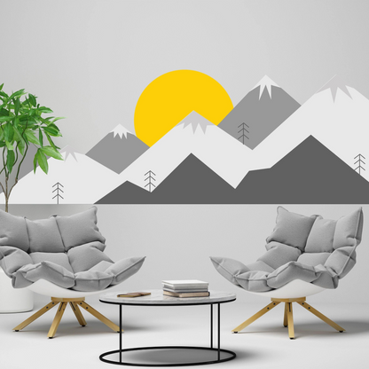 Majestic Nature Inspired Wall Decal - Self-Adhesive Vinyl Sticker for Interior Design