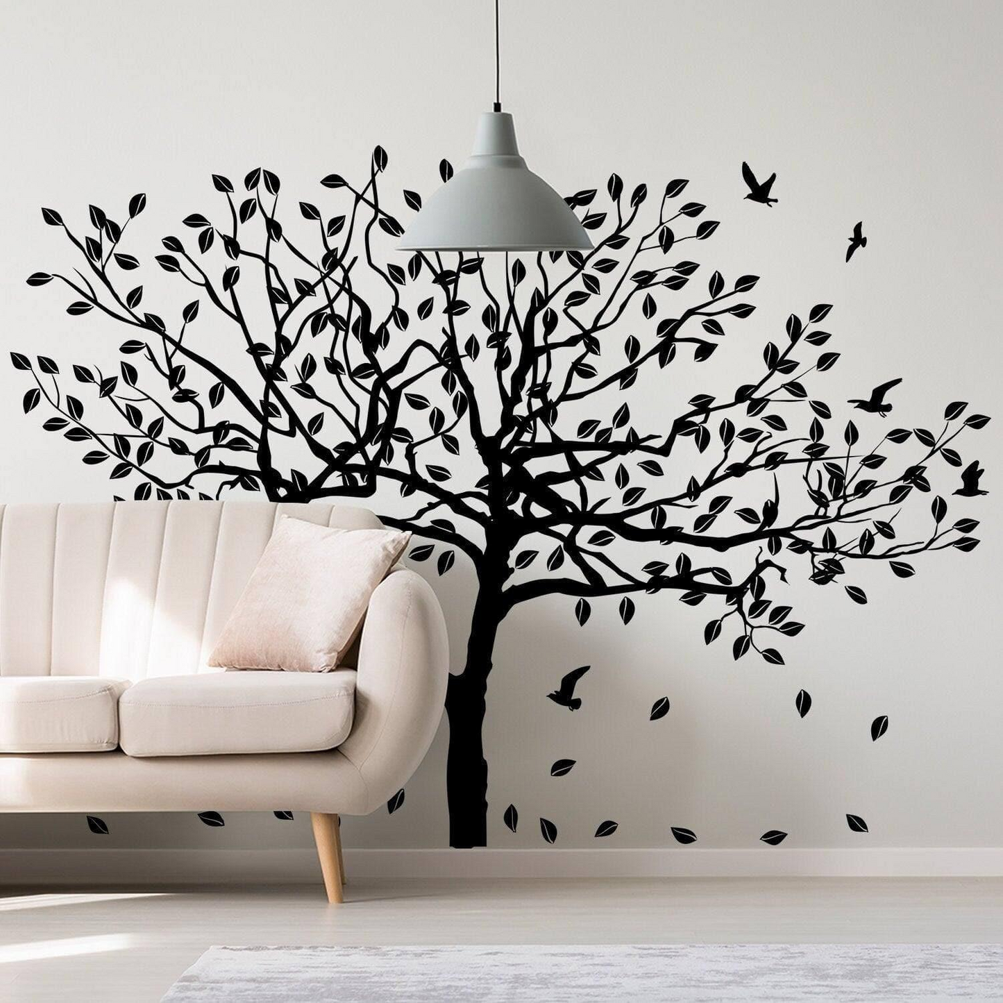 Haven Nature-inspired Wall Stickers, Tree Decal Wall Art for Home Decoration