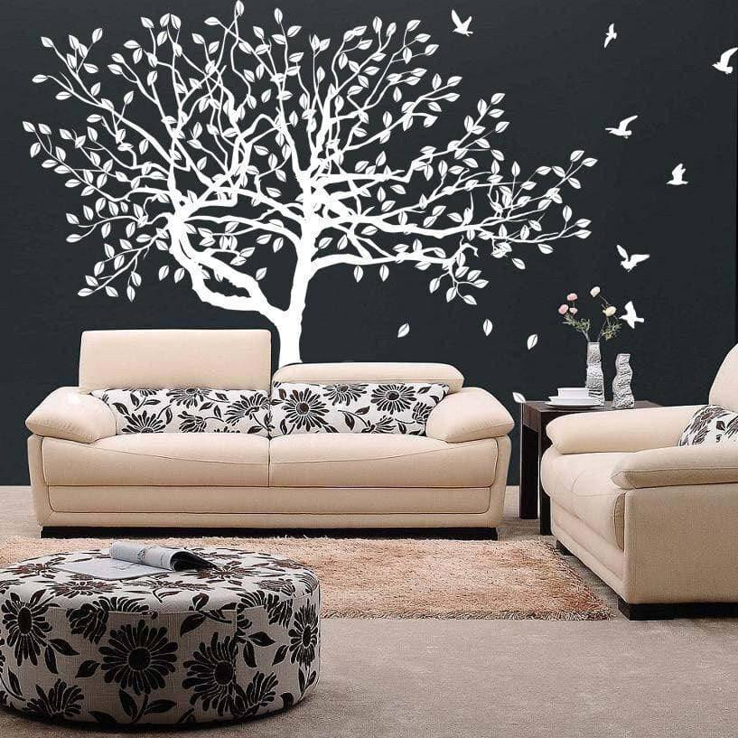 Haven Nature-inspired Wall Stickers, Tree Decal Wall Art for Home Decoration