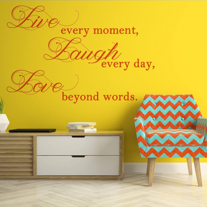 Inspiring Positivity Quote Vinyl Decal - Elegant Wall Art Sticker