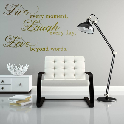 Inspiring Positivity Quote Vinyl Decal - Elegant Wall Art Sticker