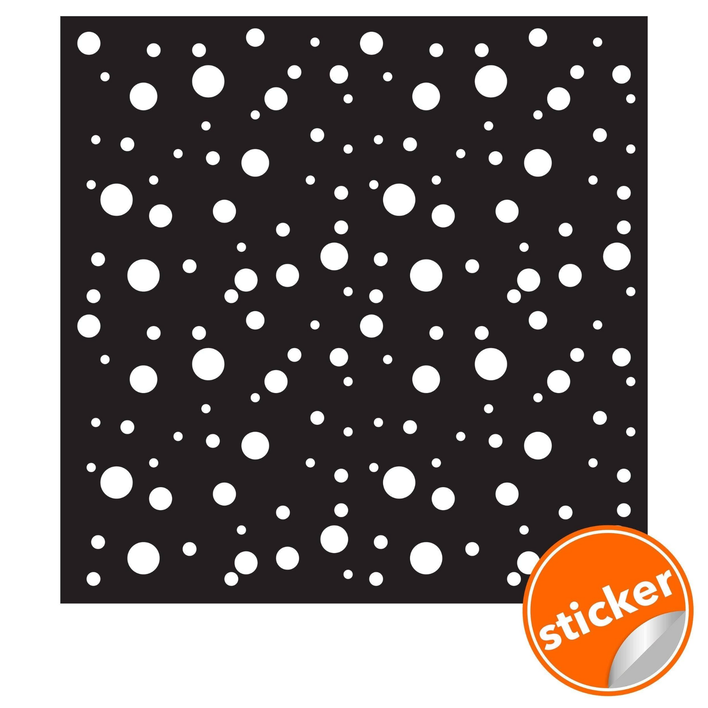 Adhesive White Round Dot Stickers - Versatile Circle Decals for Creative Applications