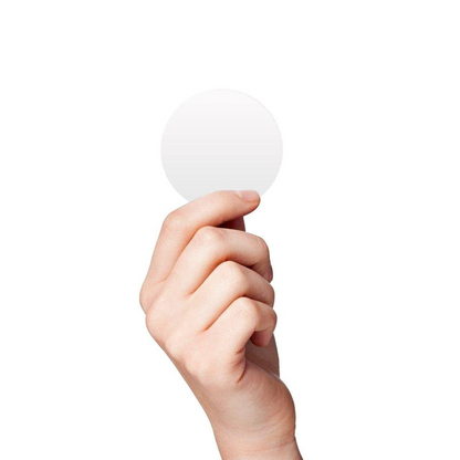 Adhesive White Round Dot Stickers - Versatile Circle Decals for Creative Applications