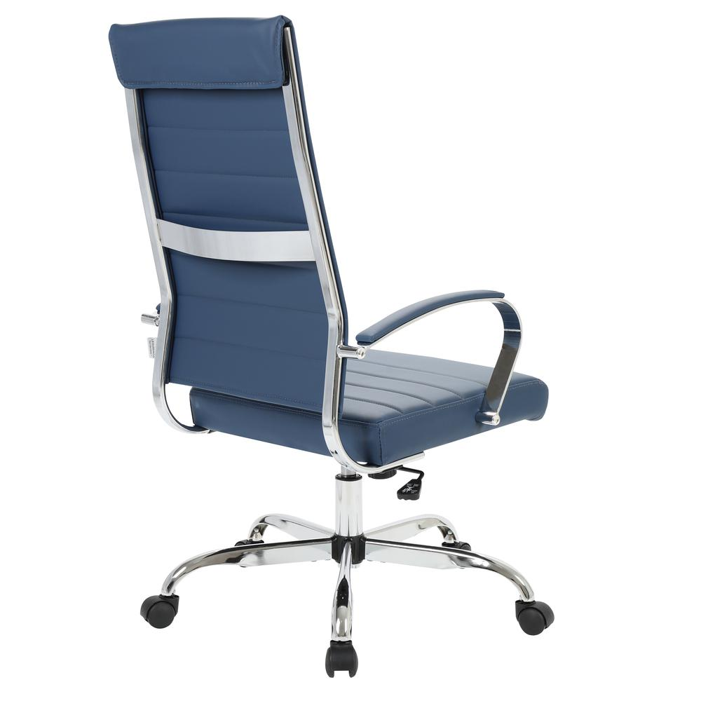 LeisureMod Benmar High-Back Leather Office Chair BOT19BUL