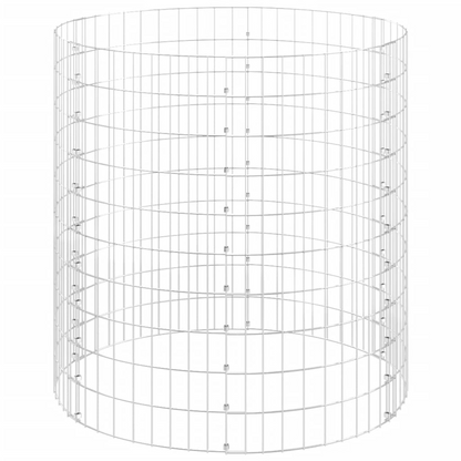 vidaXL Garden Composter Ø39.4"x39.4" Galvanized Steel