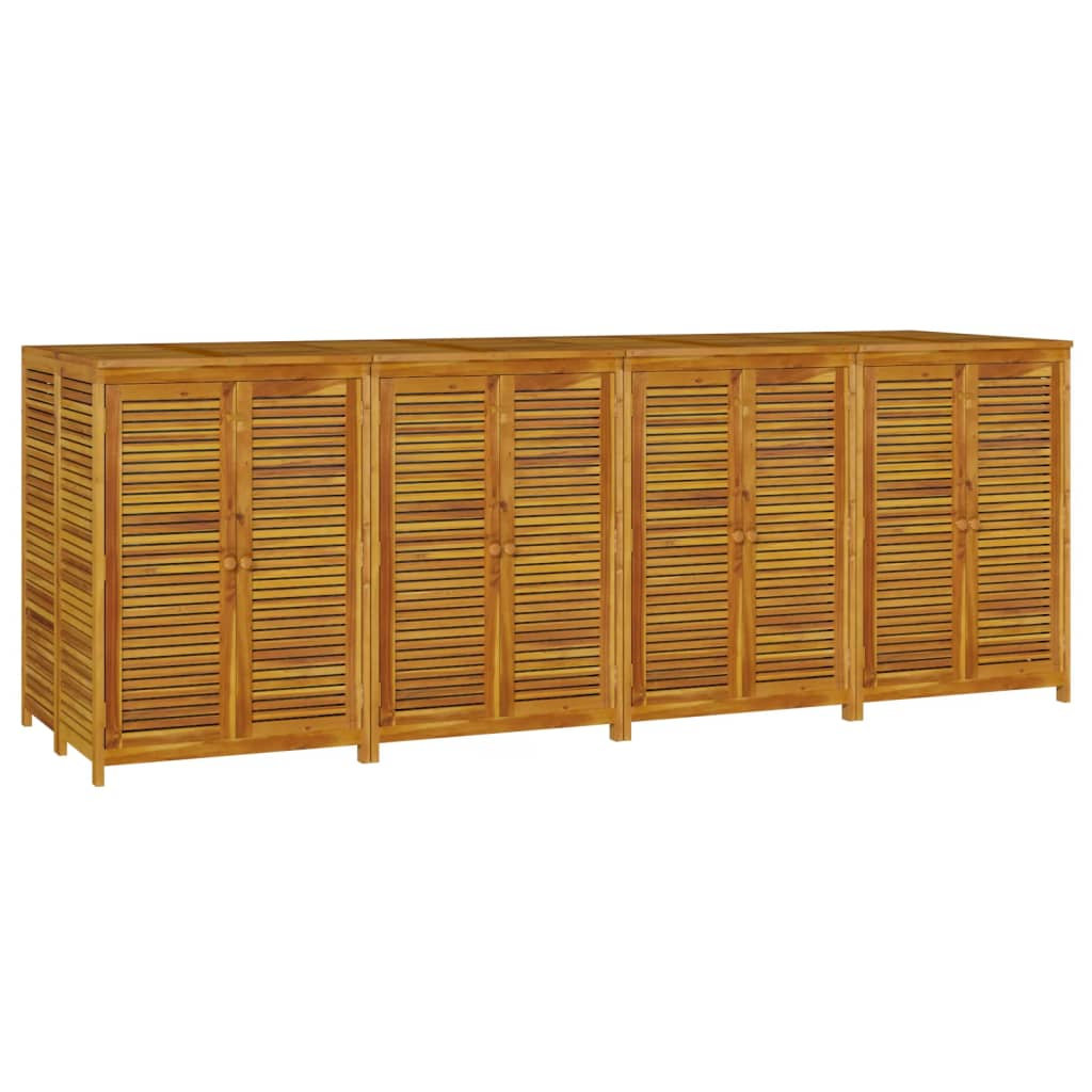 vidaXL Patio Storage Box 110.2"x34.3"x40.9" Solid Wood Acacia