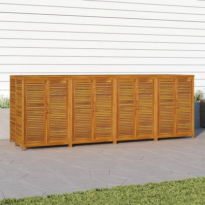 vidaXL Patio Storage Box 110.2"x34.3"x40.9" Solid Wood Acacia