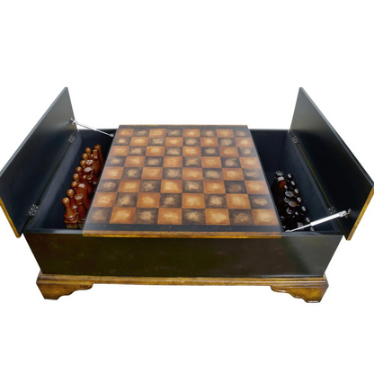 Ebony Chess Set Coffee Table