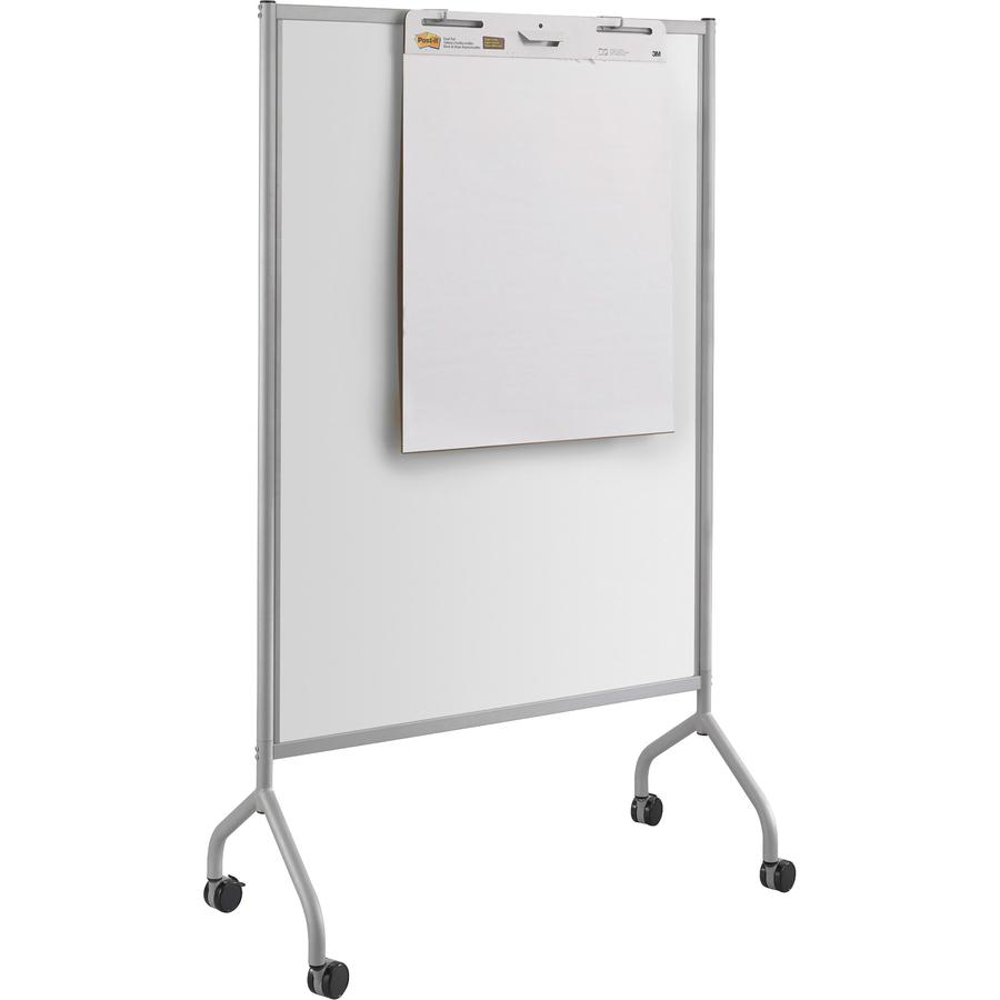 Safco Impromptu Magnetic Whiteboard Screens - Gray Surface - Gray Steel Frame - Rectangle - Assembly Required - 1 Each