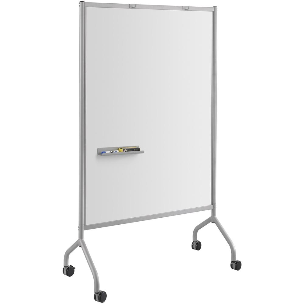 Safco Impromptu Magnetic Whiteboard Screens - Gray Surface - Gray Steel Frame - Rectangle - Assembly Required - 1 Each