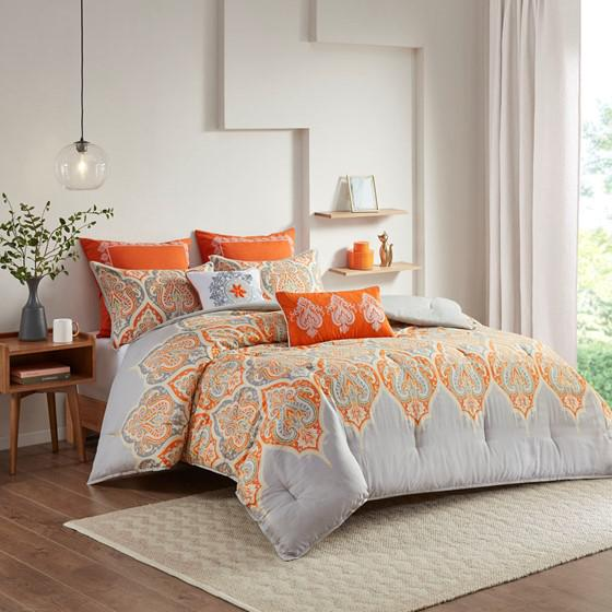 100% Cotton Sateen Printed Comforter 5pcs Set,MP10-1693