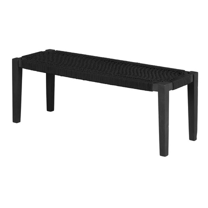 Balka Wood Bench, Pure Black