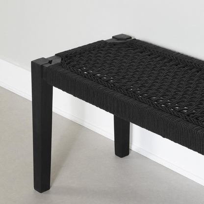 Balka Wood Bench, Pure Black