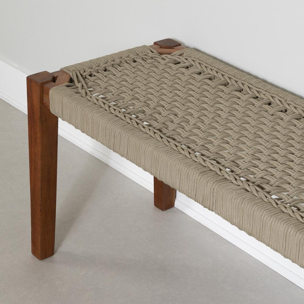 Balka Wood Bench, Beige and Natural