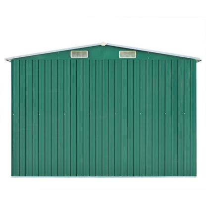 vidaXL Garden Shed 101.2"x117.3"x70.1" Metal Green