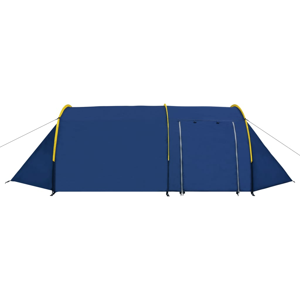 vidaXL Camping Tent 4 Persons Navy Blue/Yellow