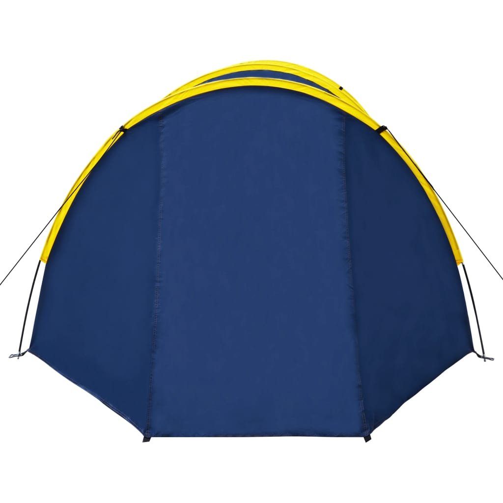 vidaXL Camping Tent 4 Persons Navy Blue/Yellow