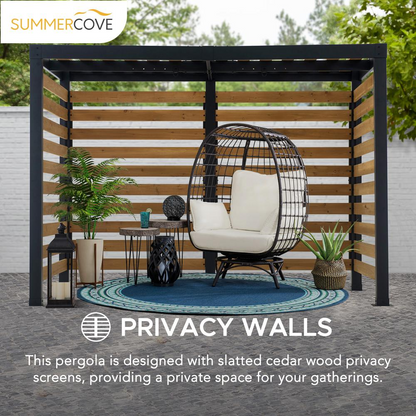 Sunjoy Lynngrove 10 x 6 ft Small Space Pergola