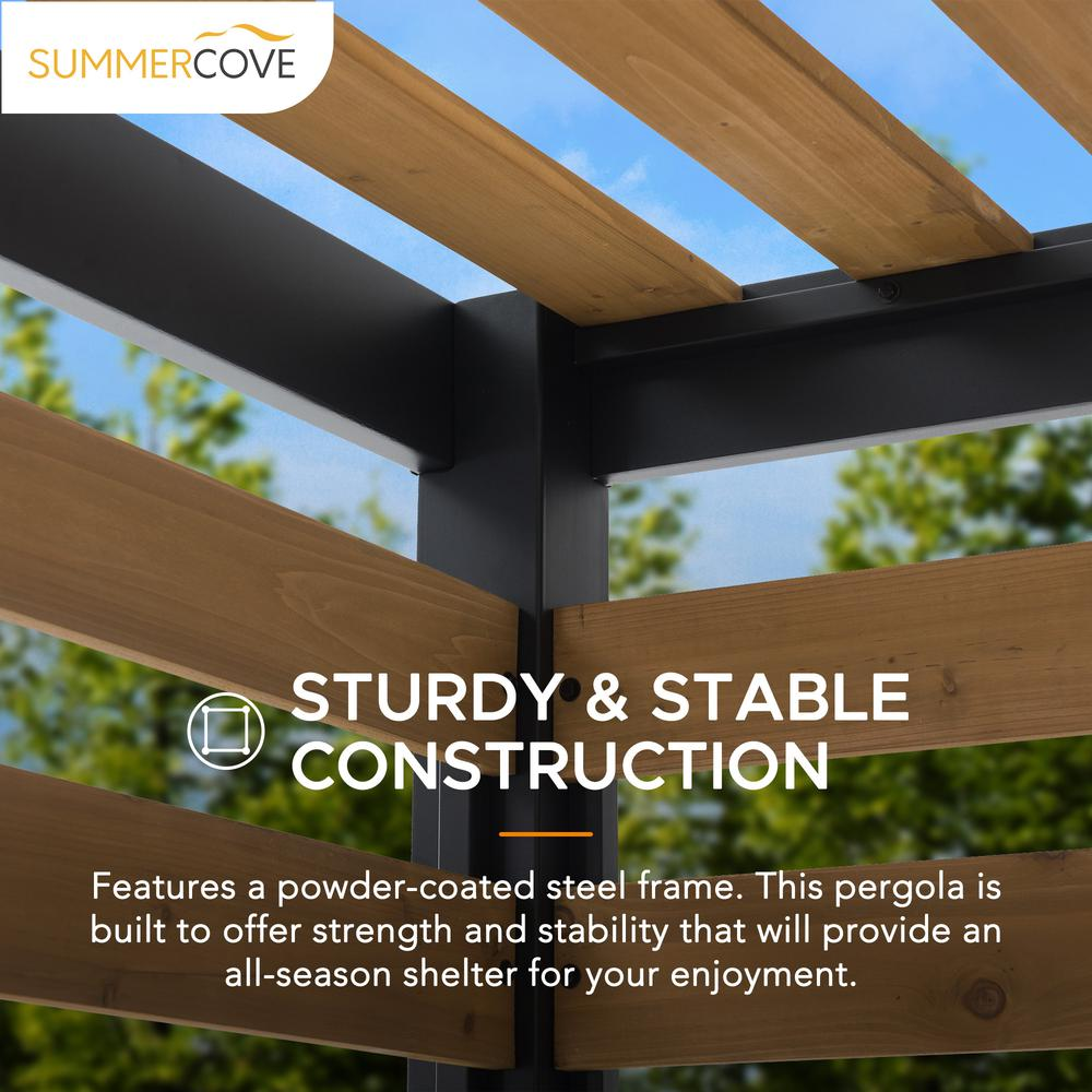 Sunjoy Lynngrove 10 x 6 ft Small Space Pergola