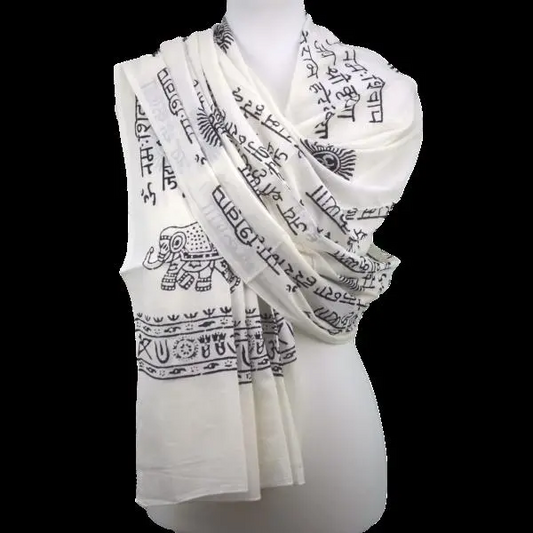 OMSutra Karma Mantra Yoga Prayer Shawl