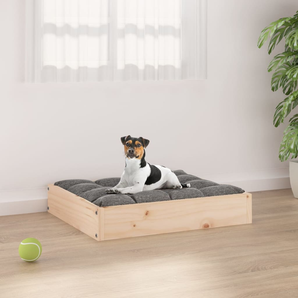 vidaXL Dog Bed 20.3"x17.3"x3.5" Solid Wood Pine