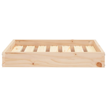 vidaXL Dog Bed 24.2"x19.3"x3.5" Solid Wood Pine