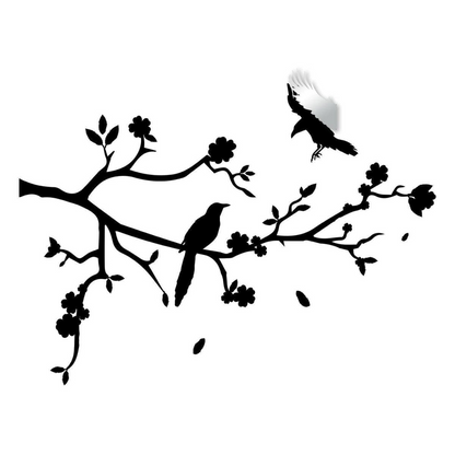 Chic Tree Branch Wall Decal - Stylish Wall Art Sticker Decoration