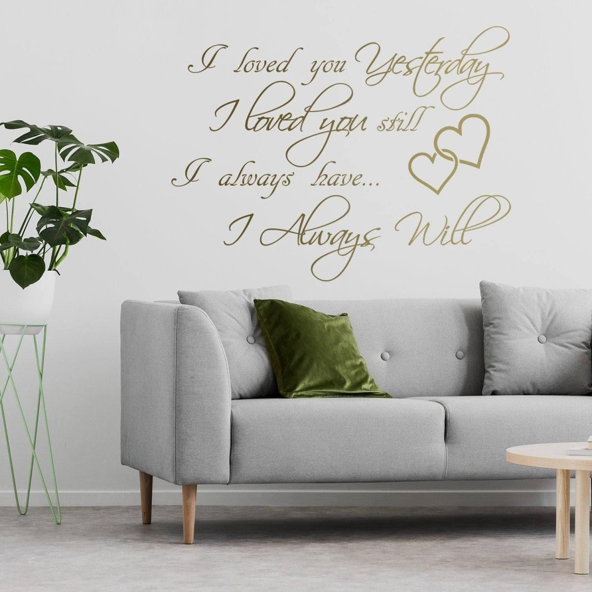 Love Forever Wall Sticker - Vinyl Adhesive Art Decoration for Walls