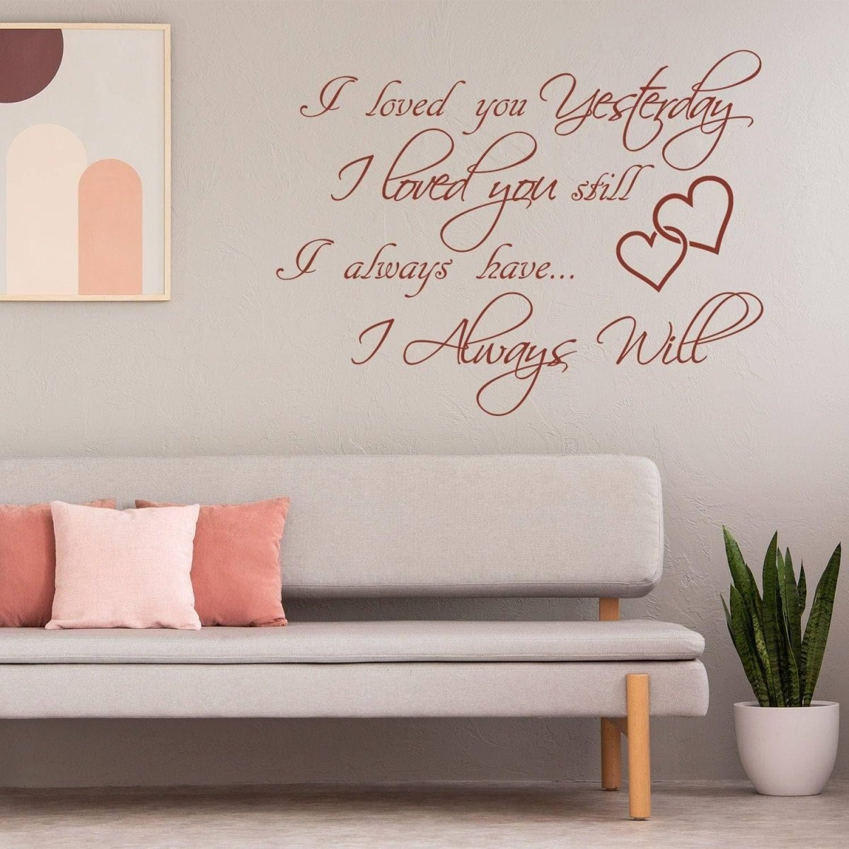 Love Forever Wall Sticker - Vinyl Adhesive Art Decoration for Walls