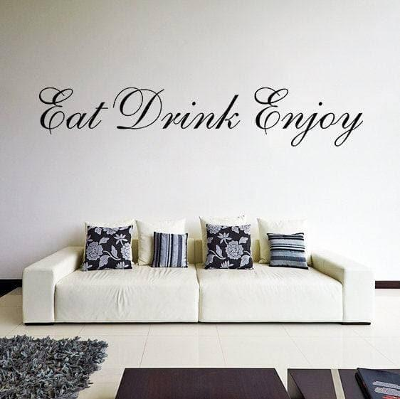 Elegant Inspirational Quote Wall Decal - Vinyl Kitchen Sticker