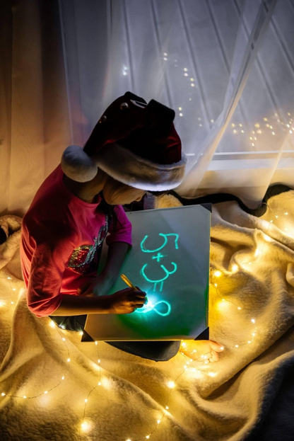 Illuminate Art: Mesmerizing Glow, Light Up Sketch Board, Drawing Pad for Artists