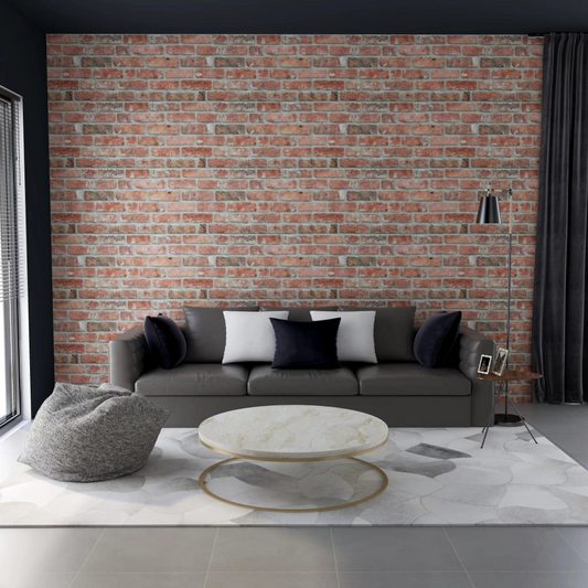 vidaXL 3D Wall Panels with Red Brick Design 10 pcs EPS