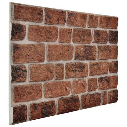 vidaXL 3D Wall Panels with Dark Brown Brick Design 10 pcs EPS