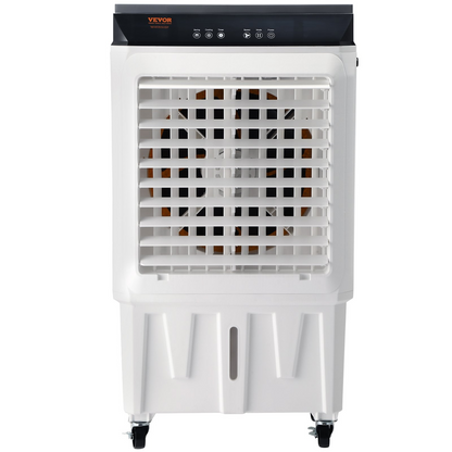 VEVOR Evaporative Air Cooler, 2100 CFM, 135° Oscillating Swamp Cooler with Adjustable 3 Speeds and 12 H Timer, 7 Gal Portable Air Cooler for 750 Sq.ft, Indoor/Outdoor Use