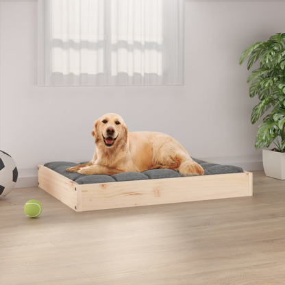 vidaXL Dog Bed 28.1"x21.3"x3.5" Solid Wood Pine