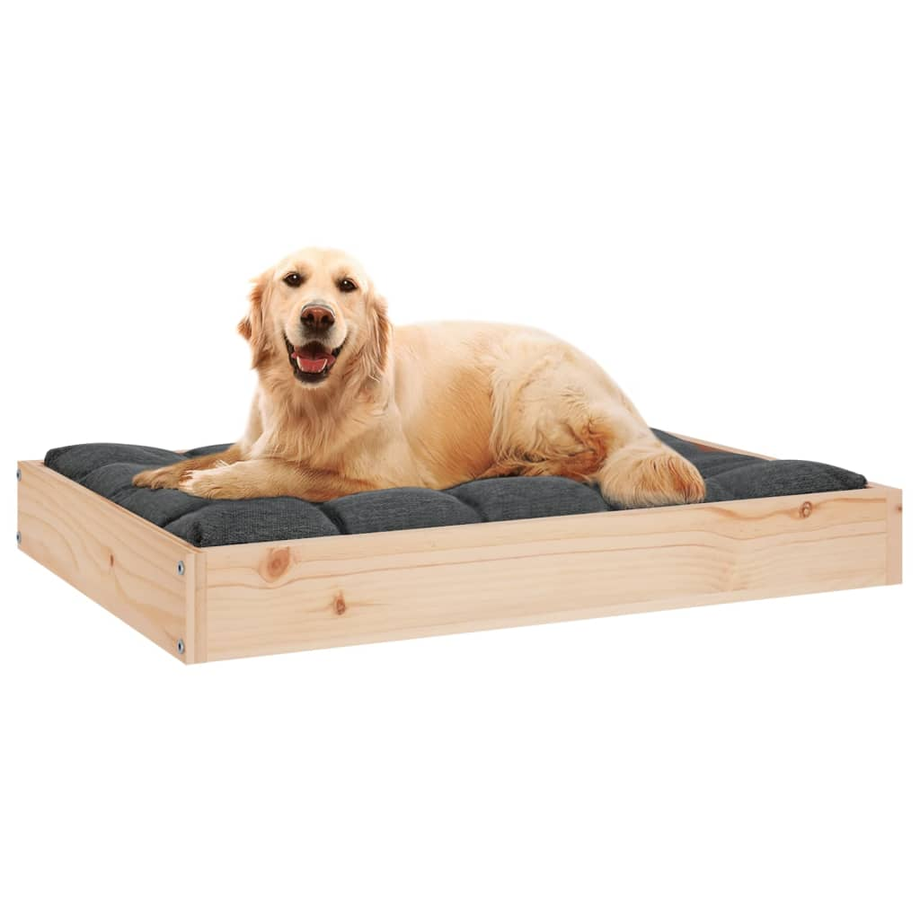 vidaXL Dog Bed 28.1"x21.3"x3.5" Solid Wood Pine