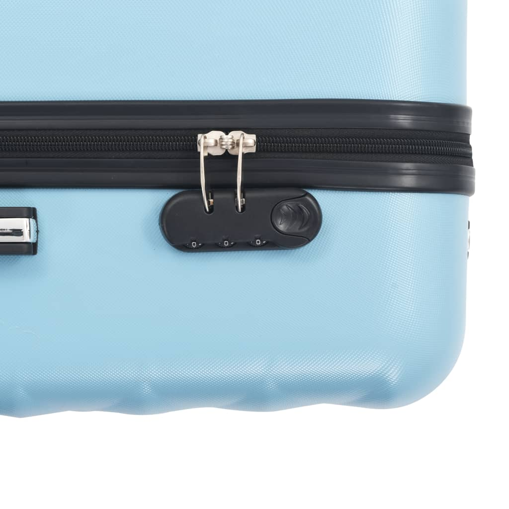 vidaXL Hardcase Trolley Set 3 pcs Blue ABS