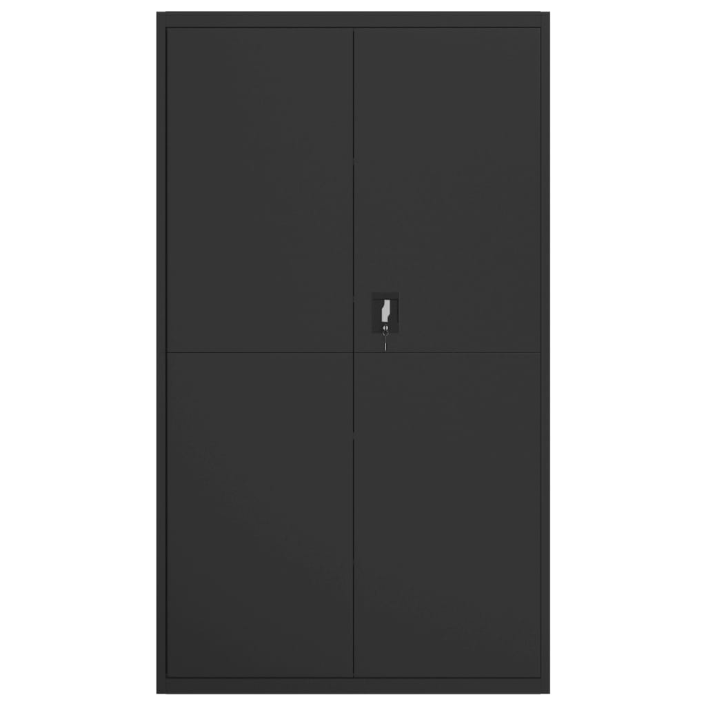 vidaXL File Cabinet Black 41.3"x15.7"x70.9" Steel