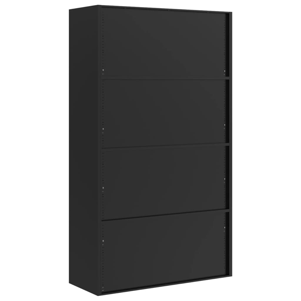 vidaXL File Cabinet Black 41.3"x15.7"x70.9" Steel