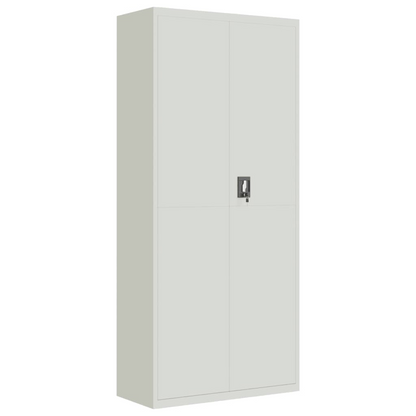 vidaXL File Cabinet Light Gray 35.4"x15.7"x78.7" Steel