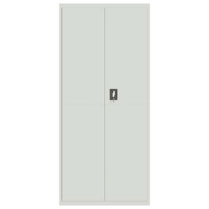 vidaXL File Cabinet Light Gray 35.4"x15.7"x78.7" Steel